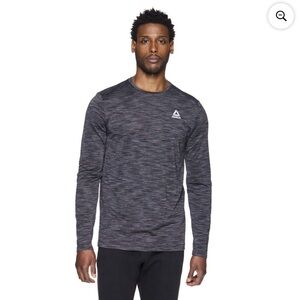 🆕 NWT Reebok Men's Black Performance Long Sleeve Shirt XL